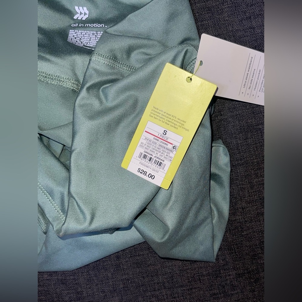 All in motion shine leggings nwt - Picture 3 of 4